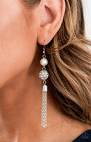 Going DIOR to DIOR     Earrings-Lovelee's Treasures-earrings,jewelry,pearl,rhinestones,silver beads,white