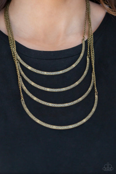 It Will Be Over MOON - Brass Necklaces