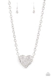 Heartbreakingly Blingy - White LOP Necklaces