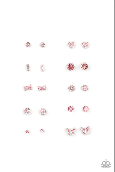 Starlet Shimmer Earrings Children’s Jewelry-Lovelee's Treasures-Children's Jewelry,jewelry,pink