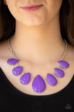 Drop Zone - Purple Necklaces
