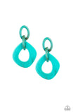 Paparazzi Torrid Tropicana - Blue Earrings