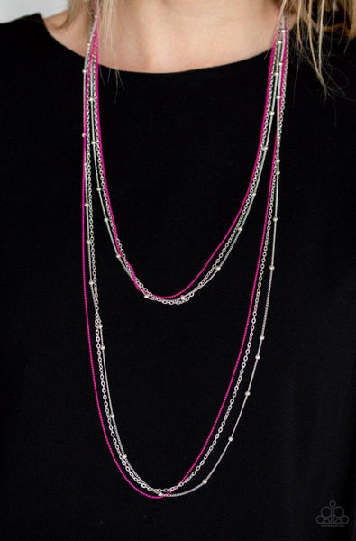 What A COLORFUL World - Pink Necklaces