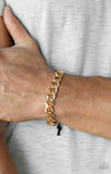 Paparazzi ~ Renegade - Gold  Bracelets  Men-Lovelee's Treasures-bracelets,gold,jewelry,men,paparazzi