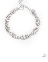 Braided Twilight -White Bracelets-Lovelee's Treasures-bling,bracelets,jewelry,white