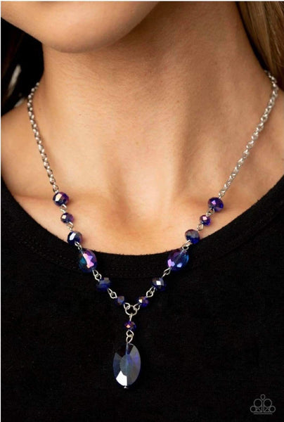 Fashionista Week Necklaces-Lovelee's Treasures-blue,iridescent,jewelry,necklaces,teardrop