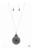 Walk On The WILDFLOWER Side - Blue Necklaces