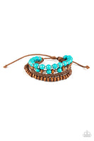 Renewable Energy     Bracelets-Lovelee's Treasures-adjustable sliding knot closure,bracelets,braided suede,earthy wooden beads,jewelery,turquoise stones