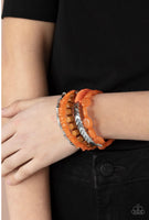 Paparazzi ~ Outdoor Retreat - Orange Bracelets New Arrivals-Lovelee's Treasures-bracelets,infinity wrap bracelet,jewelry,new 6/1/21,orange