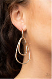 Droppin Drama Earrings-Lovelee's Treasures -3/4" in diameter,abstract,earrings,gold,hoops,jewelery,standard post fitting,teardrop