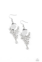 Elegantly Effervescent - White Earrings