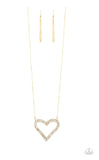 Pull Some HEART-Strings - Gold Necklaces