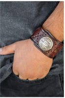 Badlands Bandit Brown Men-Lovelee's Treasures-bracelets,brown,men
