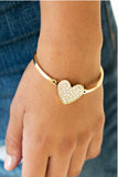Heart - Stopping Shimmer - Gold Bracelets